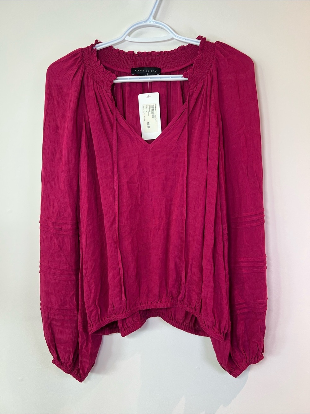 Sanctuary Womenβs Small Pink Cooler Nights Evereve Minimalist Summer Blouse